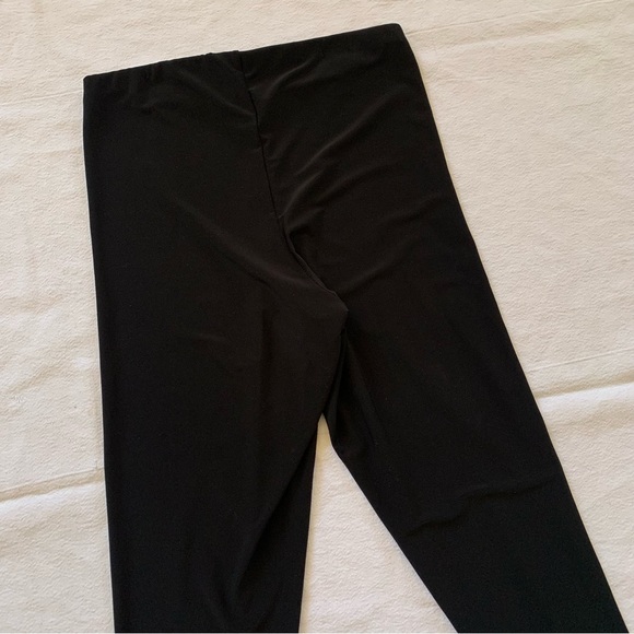 SYMPLI Black Matte Jersey Straight Leg Capri Pull-On Elastic Waist Pants Size 6 - Picture 8 of 9